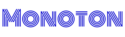 Monoton шрифт
