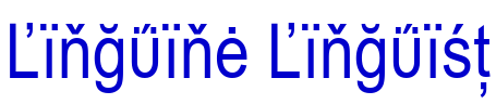 Linguine Linguist шрифт