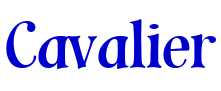 Cavalier шрифт
